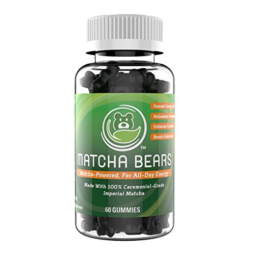 Matcha Bears Matcha Infused Gummy Vitamin & Supplement Made with Ceremonial Grade Green Tea Matcha Powder | Natural Antioxidant Powerhouse (60 Gummies) Matcha Bears Matcha Infused Gummy Vitamin & Supplement Made with Ceremonial Grade Green Tea Matcha Powder | Natural Antioxidant Powerhouse (60 Gummies)