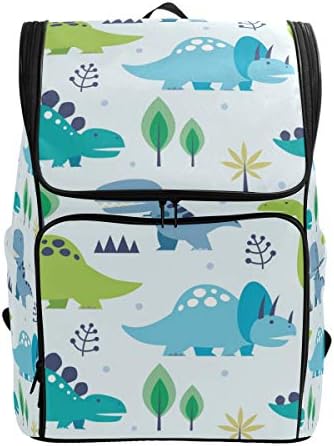 DXG1 Backpack Dinosaur Cute Blue for Women Men Teen Girl Boy Purse Fashion Bag Bookbag Travel College Casual Daypack Preschool Homecoming Back to School Supplies Large Capacity