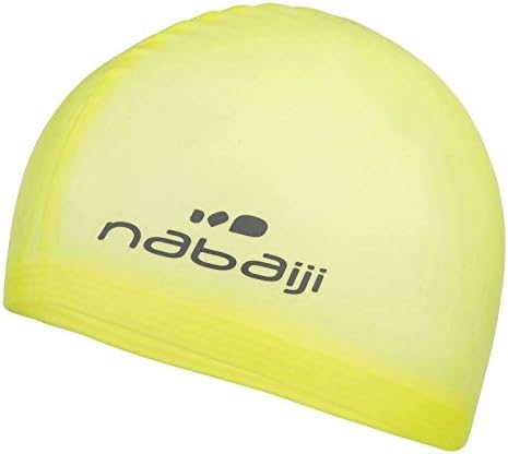NABAJI SILICONE SWIM CAP - LIGHT YELLOW / GREEN