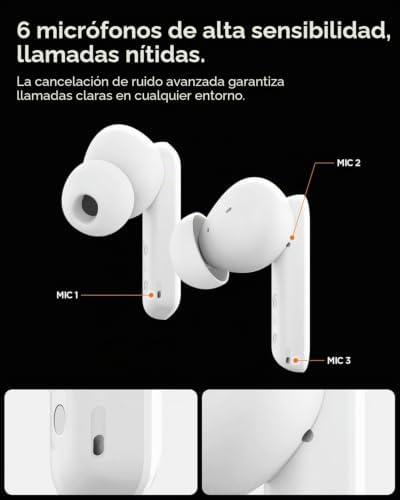 Auscultadores desportivos sem fios de áudio SA-TW P20, auscultadores gaming Bluetooth 5.2, reprodução 30H, cancelamento de ruído USB-C, resistência à água IPX5, equalizador personalizado - Preto
