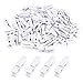BronaGrand 100pcs Mini White Wooden Utility Paper Clips, Clothespins, Photo Clips