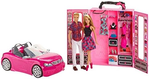 barbie and ken car set