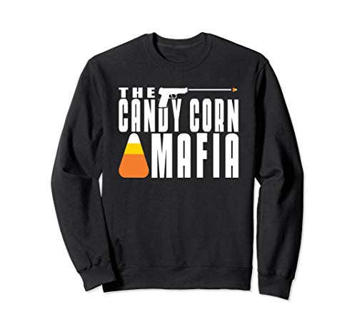 Candy Corn Mafia Sweatshirt Gangster Mobster Boss Halloween