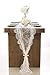 Ling's moment White Floral Lace Table Runner 32 x 120 Inches for Rustic Country Wedding Party, Bridal Shower, Baby Shower, Candlelight Dinners