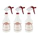 Houseables Spray Bottle Cleaner, Plastic, 32 Oz. Professional Sprayer, Adjustable Nozzle, Pack of 3 …