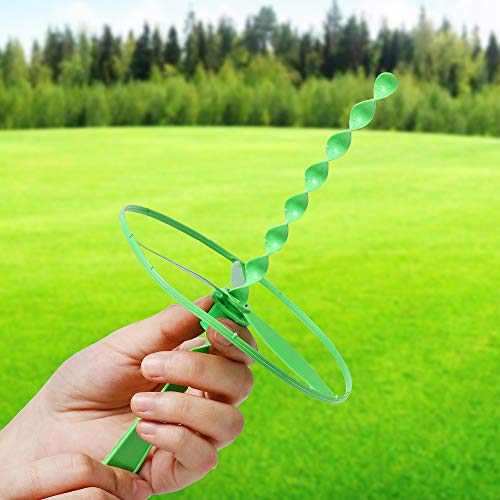 kizh Twisty Pull String Flying Saucers Helicopters Toys, Classic Game, Nostalgic Game 40 Packs