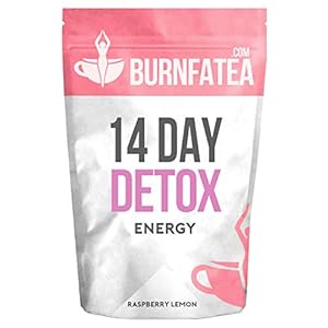Burnfatea 14 Day Energy Detox | Weight Loss Tea | Pre Workout Metabolism Booster (Raspberry Lemon)