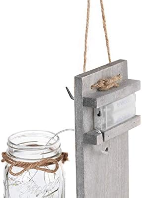 Ruiding Home Rustic Mason Jar Wall Sconces Rustic Home Decor Hemp