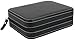 Mantello 4 Slot Leather Portable Travel Watch Case Storage Organizer, Black