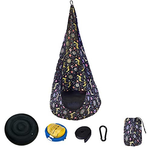 youyiC Hängehöhle Kinder Hängesessel, Nestschaukel Kinder Hängesessel Soft Outdoor Aufblasbare Hängematte Spaß Und…