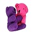 SN Incorp. Plush Bears Set Of 12 Cuddly Neon Colored Stuffed Bears