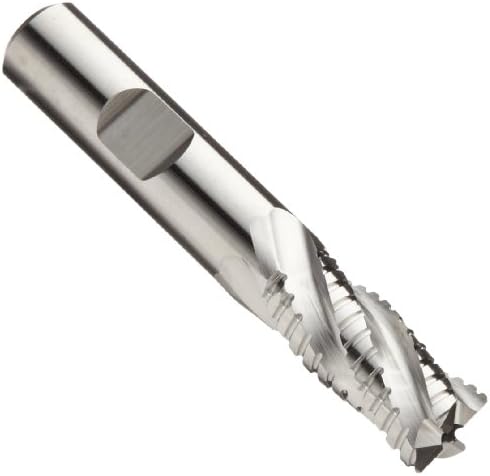 Niagara Cutter N44085 Cobalt Steel Square Nose End Mill, Weldon Shank, Uncoated Finish, Roughing/Finishing Cut, Non-Center, 30-Degree, 4-Flute, 3.063" OAL, 0.250" Cut Diameter, 0.375" Shank Diameter