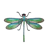 YSMYWM 2PCS Dragonfly Embroidered Sew Iron On Applique Patches