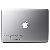 It's A Beautiful Day To Save Lives Derek Shepherd Grey's Vinyl Sticker Laptop iPhone Cell Decal