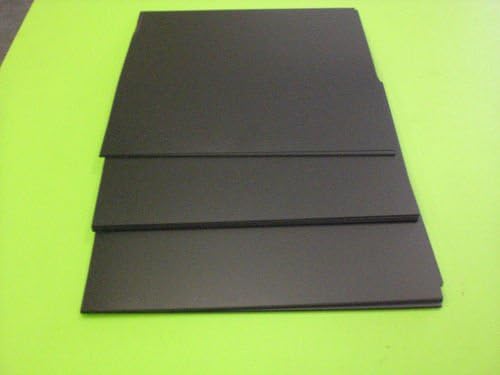 Black Polystyrene 96" X 48" X .030" Plastic Sheet Styrene