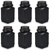 Lxoraziy 6Pcs 500ml/34oz Plastic Lab Chemical