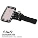 J&D Armband Compatible for LG V10 Armband, Sports Armband with Key Holder Slot for LG V10 Running Armband, Perfect Earphone Connection While Workout Running, Black
