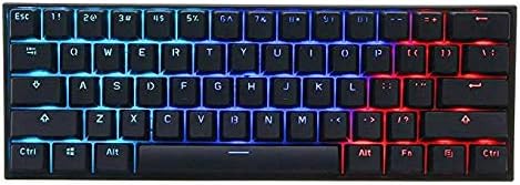 [Gateron Switch] Obins Anne Pro 2 60% NKRO Bluetooth 4.0 Type-C RGB Mechanical Gaming Keyboard Keyboard (Black, Blue Swith)