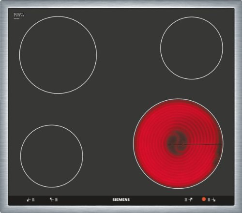 Siemens EA645GE17 iQ514 Kochfeld Elektro / 58.3 cm/Bedienung der Kochzonen über die Drehwähler am Einbauherd. / Steuerung: me