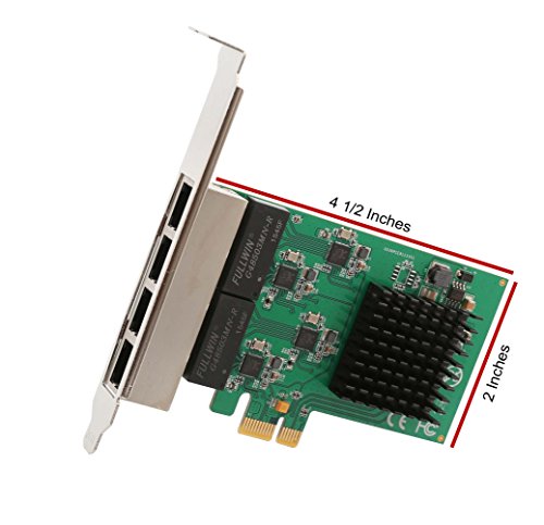 Syba SI-PEX24042 4 Port Gigabit Ethernet PCI-e X1 Network Interface Card