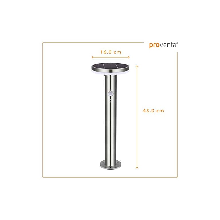 Comprar Baliza solar LED exterior de suelo 6W 600 lm. Detector de