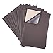 BENECREAT 20PCS Velvet (Gray) Fabric Sticky Back Adhesive Back Sheets, A4 Sheet (7.8