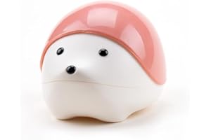 ZORZA 1Pcs Cute Magnetic Hedgehog Paper Clip Holder Cartoon Hedgehog Pin Storage Box Magnetic Animal Pin Holder for Jewelry & Pin Fun Office Desk Organizer (Pink)