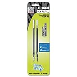 Zebra Pen - Z-Mulsion Ex Refills, 1.0 mm, 2/PK, Black, Sold as 1 Package, ZEB 87312