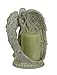 Hi-Line Gift Ltd Angel Flameless Candle Holder, Indoor/Outdoor Use, White, 9