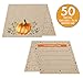 Koko Paper Co Thanksgiving Place Cards with Fill-in Gratitude Cards | Pack of 50 Cards | Printed on Heavy Card Stock.
