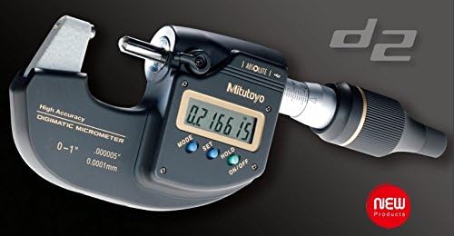 Mitutoyo293-130-10 Sub-Micron Digimatic Micrometer, 0-1"/0-25.4mm Range, .000005"/.00002" Resolution