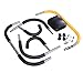 G GFitness Ab Trainer, Yellow, Wheel Style, 220 lbs Max Weight, Abdominal Exerciser
