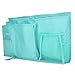 MoYag Bedside Storage Organizer, Haopyou Bedside Caddy Hanging Storage Bag for Bunk and Hospital Beds, Dorm Rooms Bed Rails,Baby Bed,Baby Cart,Car Backrest with 8 Pockets(Green)