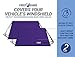 FrostGuard ProTec | Premium Winter Windshield Cover for Ice and Snow, 2 Pack | Standard Size Car Windshield Cover, Purple – Fits Most Cars, Sedans, Small Trucks and SUVs – Measures 60 x 32 Inches