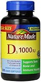 Nature Made Vitamin D3 1000 IU, Mega Size, 300-Count Liquid Softgels