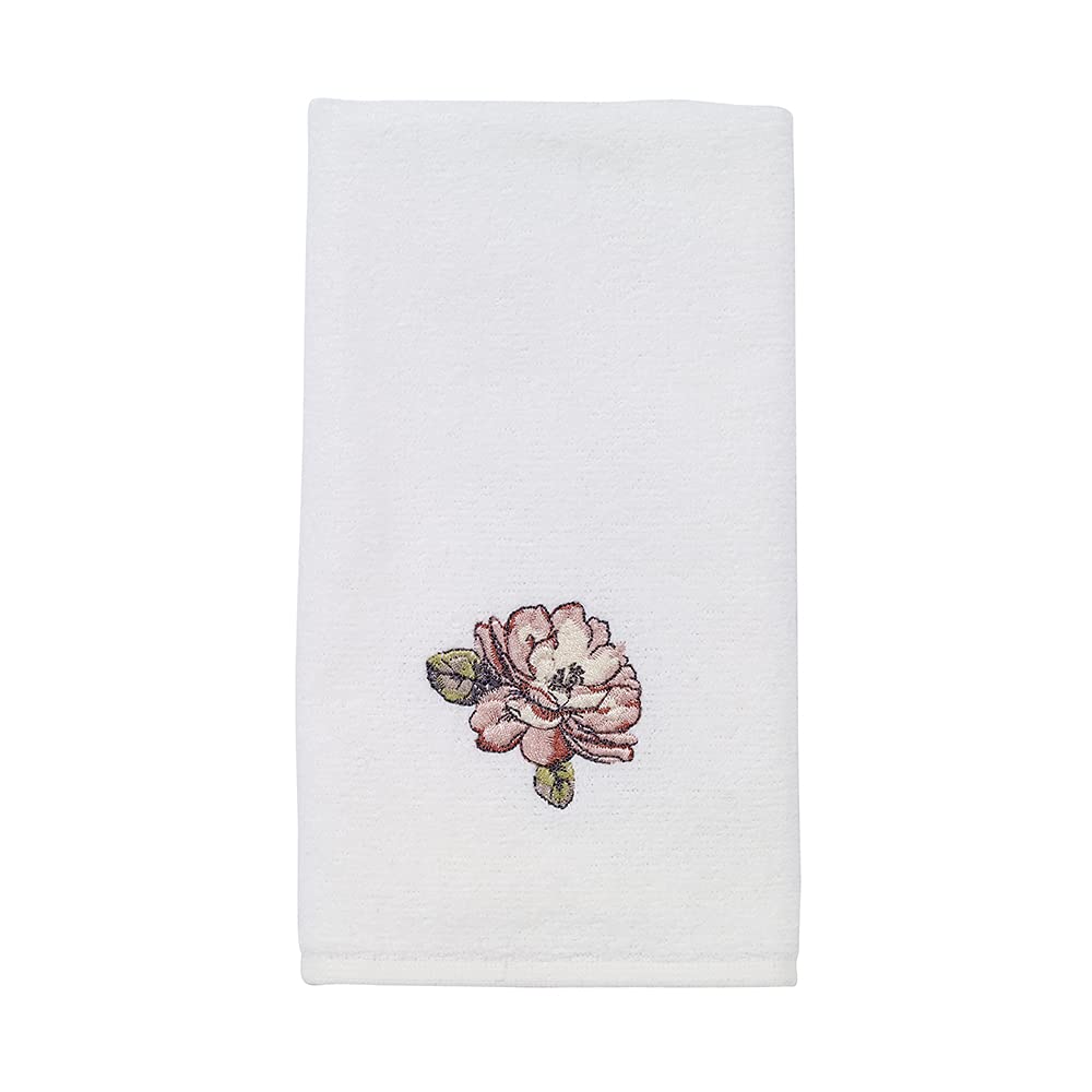 Avanti Linens Butterfly Garden Fingertip Towel - White
