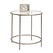 Sauder International Lux Round Side Table, in Satin Gold Finish