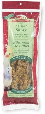 LM Animal Farms Millet Spray Natural Treat for Seed-Eating Birds - One 7 Count Pack