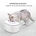 HoneyGuaridan Pet Drinking Water Fountain, Super Quiet Automatic Cat Water Dispenser with 2 Replacement Filters for Dogs, Cats, Birds and Small Animals