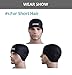 Aegend Solid Silicone Swim Cap, Comfortable Fit Swim Caps Swimming Cap for Men Women Adults Youths, 3D Ergonomic Design, Black