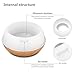 Aromatherapy Essential Oil Diffuser?Tenswall 400ml Wood Grain Ultrasonic Cool Mist Whisper-Quiet Humidifier with 7 Color LED Lights Waterless Auto Shut-Off of Various Mist Light Modes