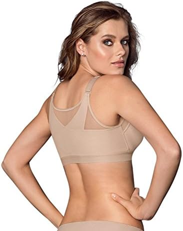 Leonisa Back Support Posture Corrector Wireless Sports Bra for Women with Contour Cups