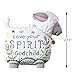 Hallmark Keepsake Christmas Ornament 2019 Year Dated Love Your Spirit, Godchild Lamb, New Baby Baptism Gift Porcelain,