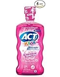 ACT Kids Anticavity Fluoride Mouthwash, Bubble Gum Blow Out 16.9 oz. (Pack of 4)