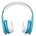 Kidrox RS4 Kids Headphones 85dB Volume Limited Adjustable and Safe Hearing Protection Tangle Free Wired On-Ear Earphones for Children Toddler Boys Girls (Blue)
