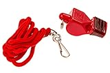 BLARIX Lifeguard Whistle and Lanyard Loudest pealess Whistles for Coach, Referee, Officials (Red and Red CMG)
