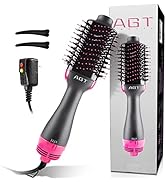 Hot Air Brush, 4 in 1 Hair Dryer Brush & Volumizer, One Step Blow Dryer Suitable for Straight and...