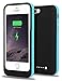 iPhone 5S Battery Case, iPhone SE Battery Case, JIUNAI iPhone 5S Portable Charger Recharge External Power Bank Charging Case 2500 mAh Battery Backup Protective Charger Case for iPhone 5 5S SE Blue