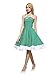 Maggie Tang Women's 1950s Vintage Rockabilly Dress Size M Color Green White
