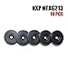 THONSEN 10pcs Heavy Duty On Metal NFC Tag Stickers Waterproof - NTAG213 NFC Tags Black - Round 30MM ABS NFC Token with 5mm Hole